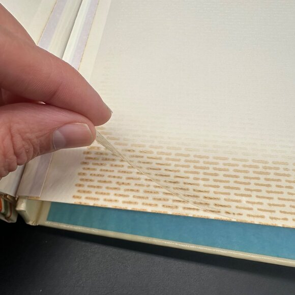 Vintage Photo Album Oleg Cassini Hallmark Floral Stripes 1970s Canada Glacier - Picture 8 of 10